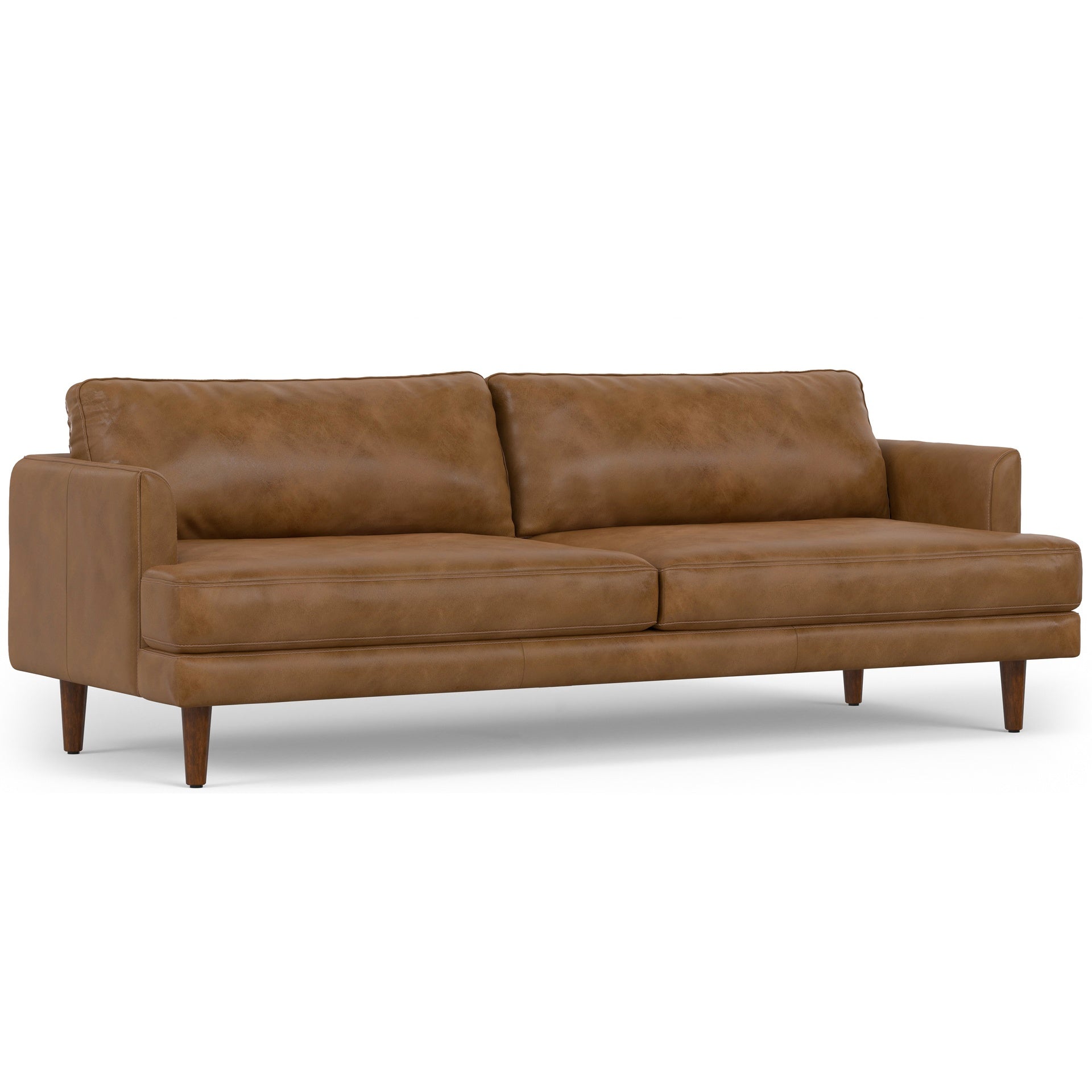 Livingston - 90" Sofa - Caramel Brown