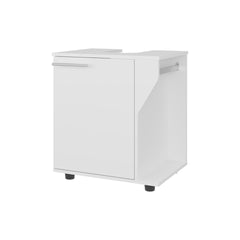 FM FURNITURE Gila Bend Under Sink Storage Cabinet, Compact Design, with Two Shelves for Organizing Bathroom Items, White
