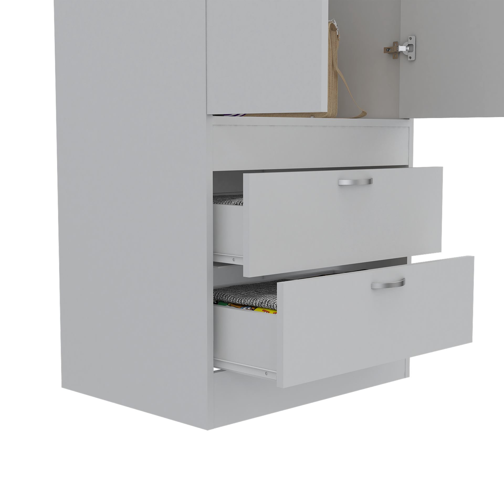 Alabama Armoire, One Large Cabinet, Two Drawers