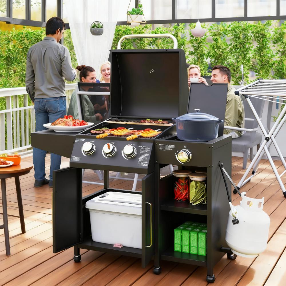Barbecue Grill  Gas Grill with Side Burner