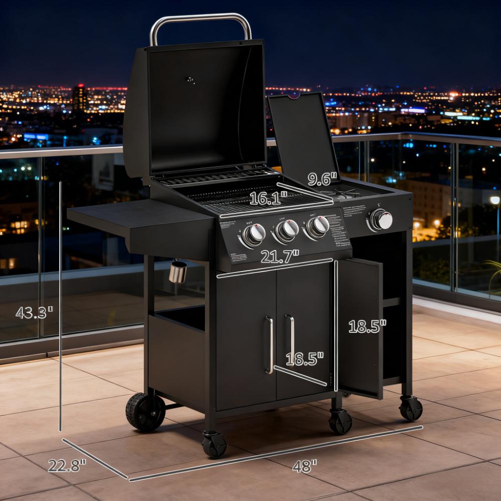 Barbecue Grill  Gas Grill with Side Burner