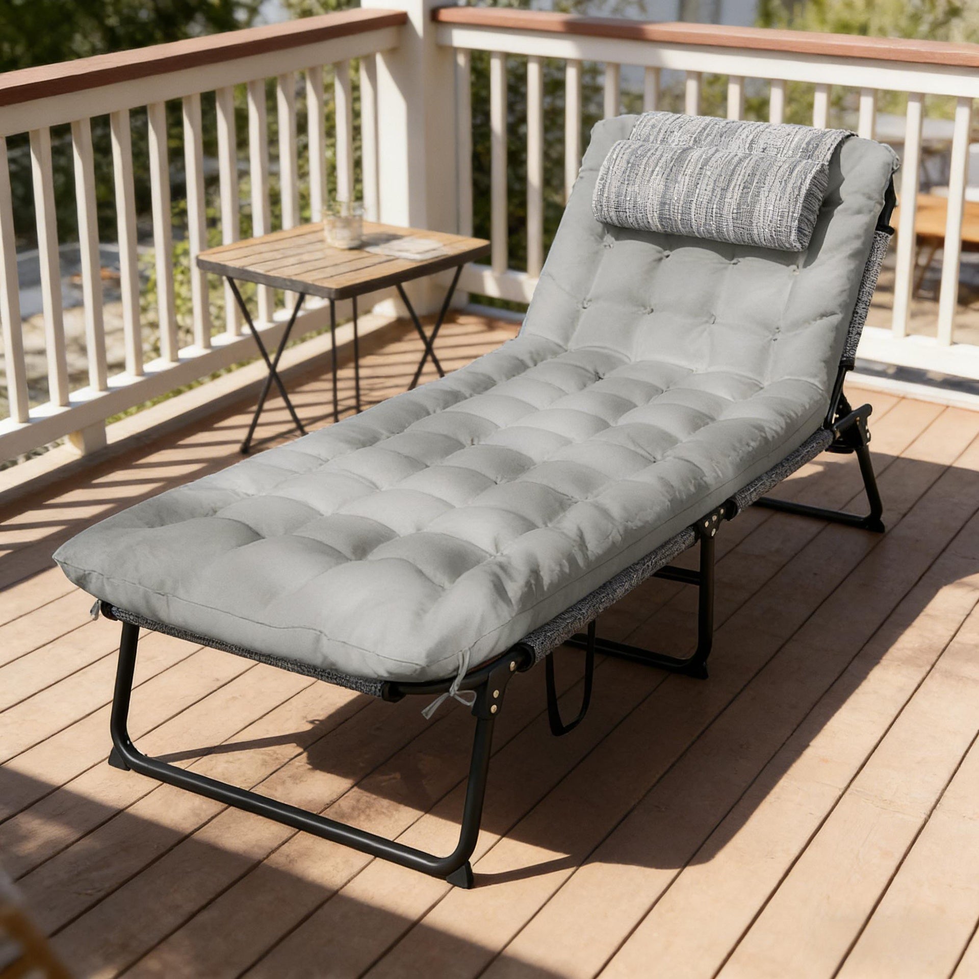 Outdoor Sun Lounger,Folding Chaise Lounge Chair