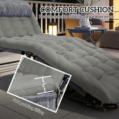Outdoor Sun Lounger,Folding Chaise Lounge Chair