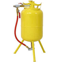 Portable 5-Gallons Air Sand Blaster Handle Sandblasting 5-Gal Air Media Abrasive Blasting Tank w/Blast Gun, yellow