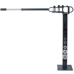 Pedestal Floor Compact Bender 7 Dies Versatile Compact Metal Tubing Bender 44' Mount Powdercoat Telescoping Handle Maximum 5/8" Thick 1-15/16" Width