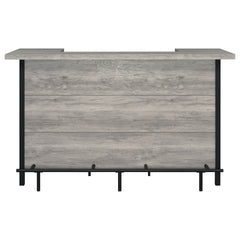Menimen Grey Driftwood Freestanding Bar Unit