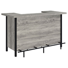 Menimen Grey Driftwood Freestanding Bar Unit