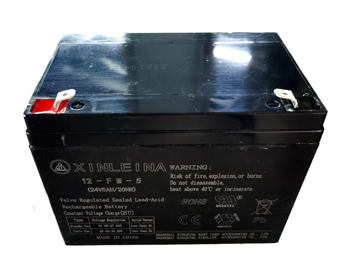24v 5Ah Battery for Kids Ride on car, Valve Regulated Lead-Acid Rechargeable Battery,Rechargeable Replacement Battery for Kids Ride ons