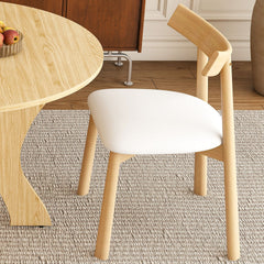 43 in Folding Dining Table Set with 2 Chairs, MDF Table with Wild Oak Veneer & Solid Wood PU Chairs, Space Saving Foldable Kitchen Set for Indoor and Outdoor Us