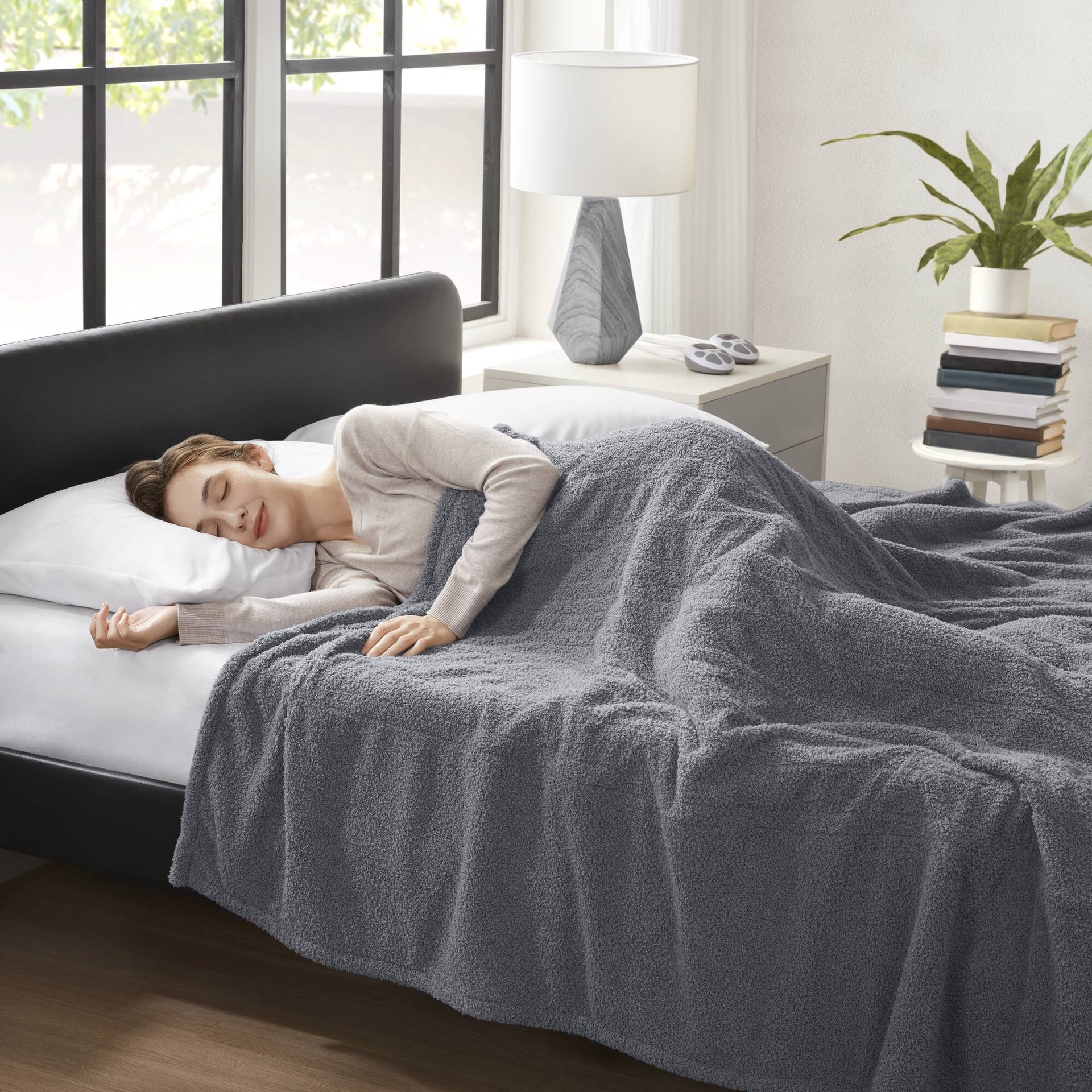 1 PCS Queen Blanket Grey
