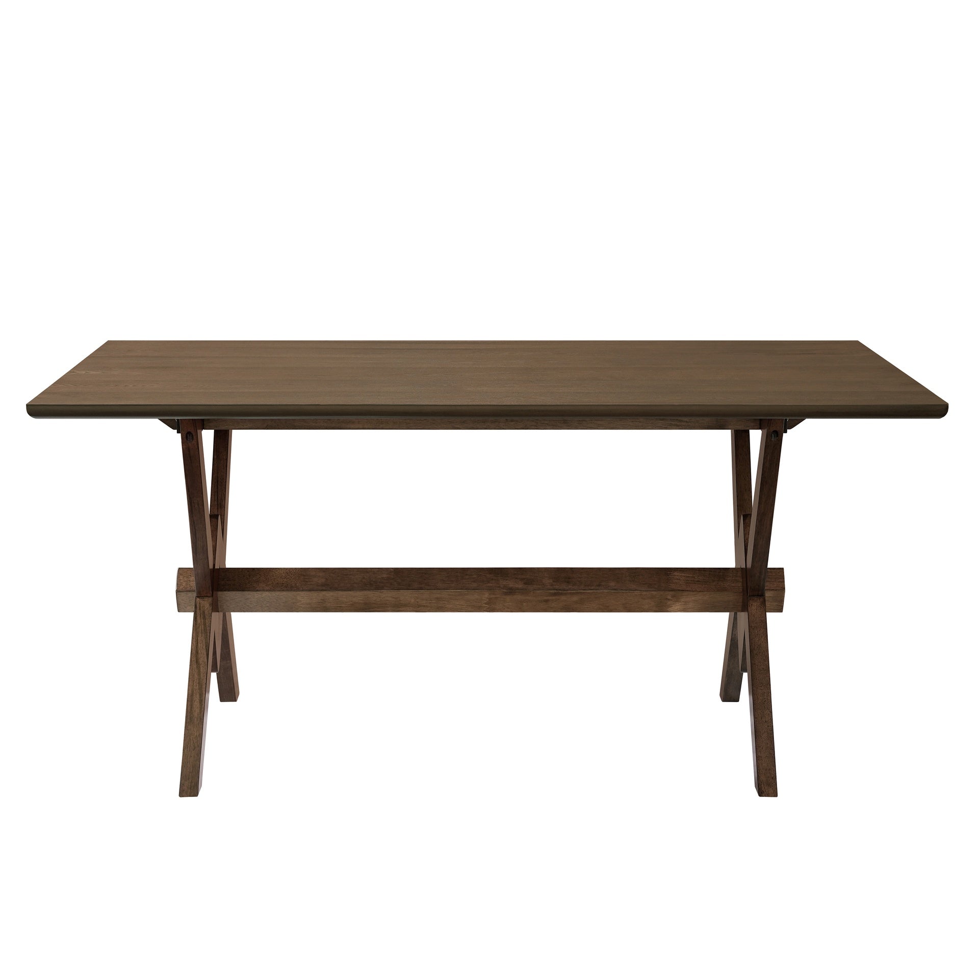 63" Double V Dining Table-Walnut