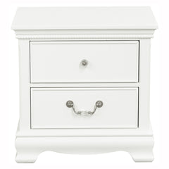 Classic Traditional Style 1pc Nightstand Wood White Finish Dovetail Drawers Bed Side Table Bedroom Furniture