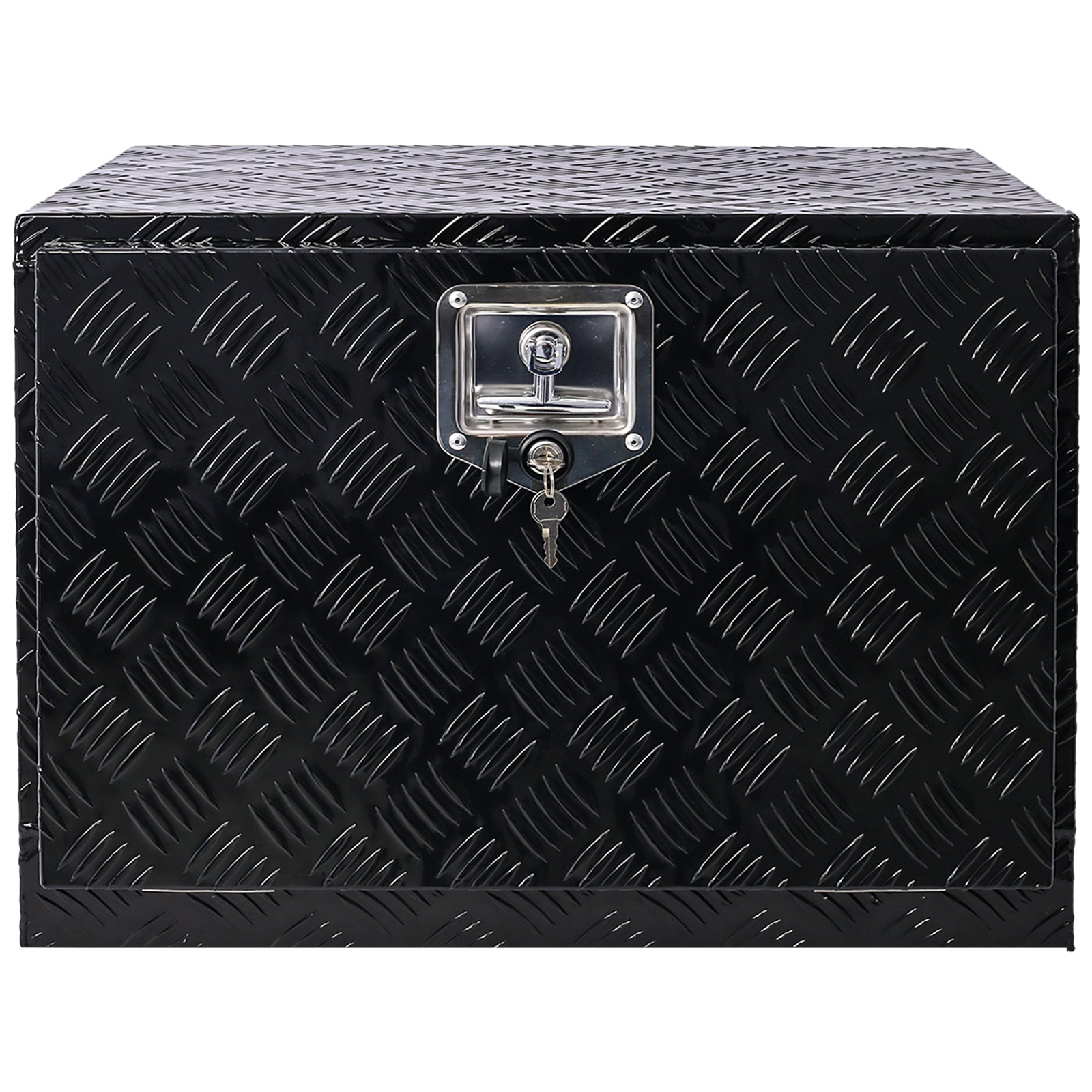 24inch Aluminum tool box,heavy duty truck bed tool box,outdoor trailer pickup storage tool box,RV storage organizer,underbody  box w/lock keys,black