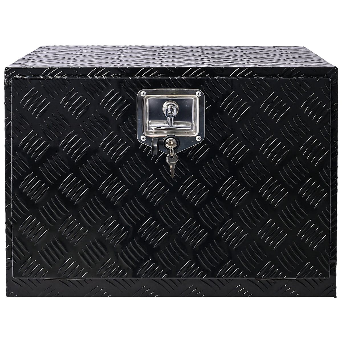 24inch Aluminum tool box,heavy duty truck bed tool box,outdoor trailer pickup storage tool box,RV storage organizer,underbody  box w/lock keys,black