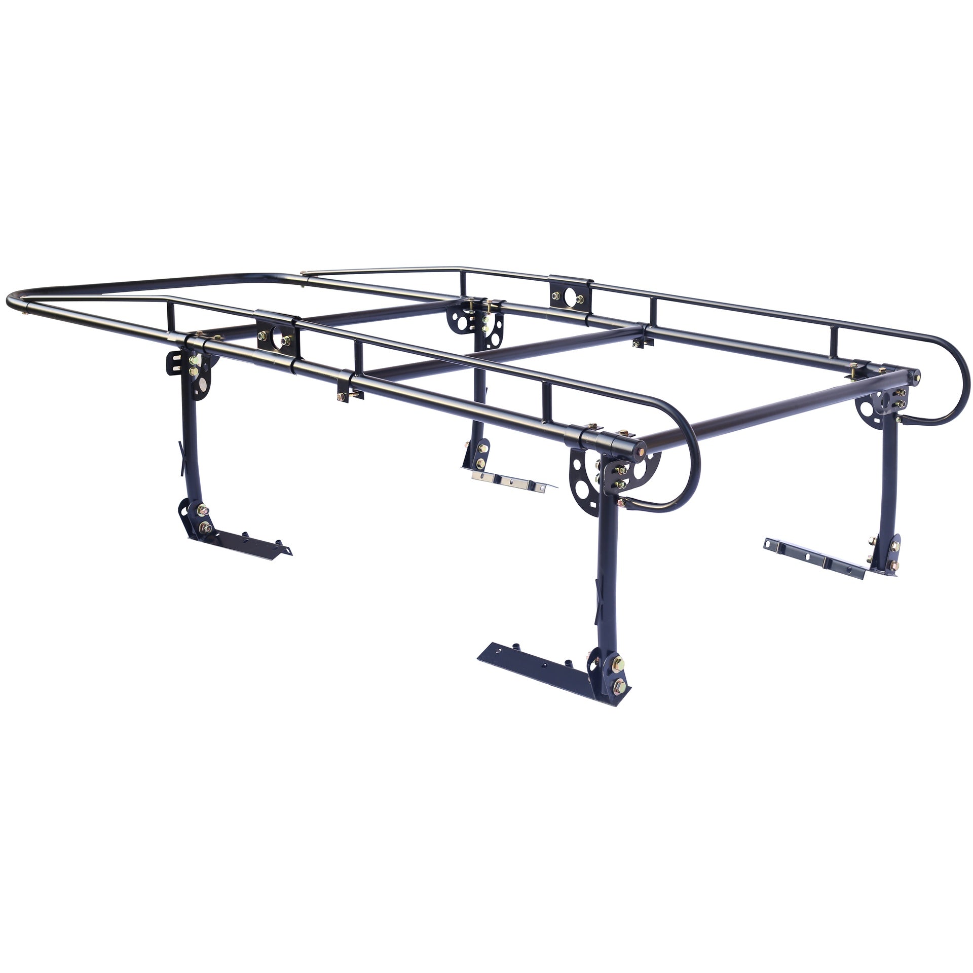 1000 LBS Adjustable Truck Contractors Rack Ladder Pickup Kayak Lumber Rack Side Bar Long Cab