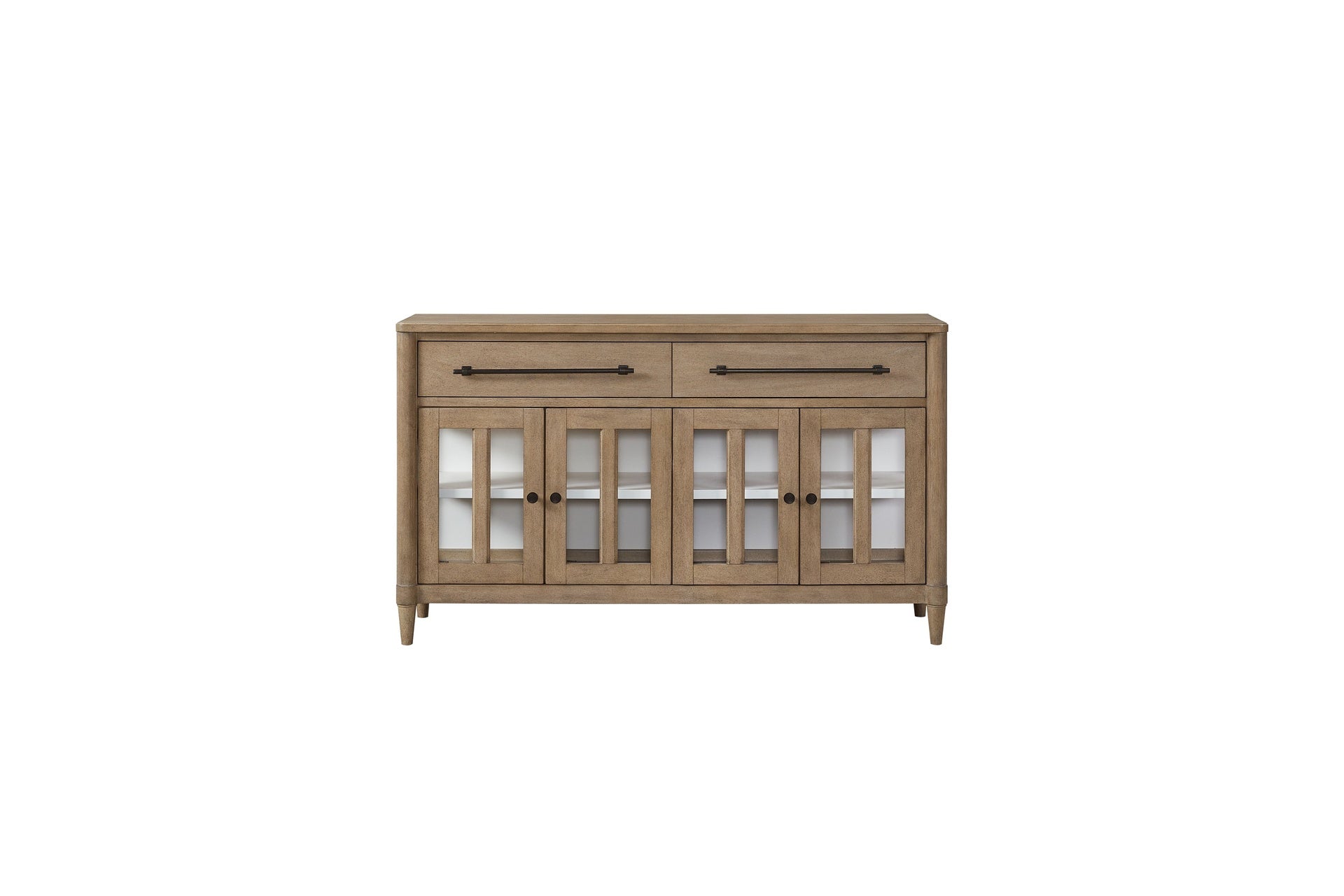 Power Raedy Buffet with Glass Cabinet Doors