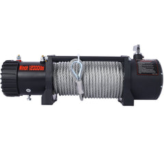 12V 12000LB Electric Winch Towing Trailer Steel Cable Off Road, Waterproof Wire Cable  for Truck UTV ATU SUV