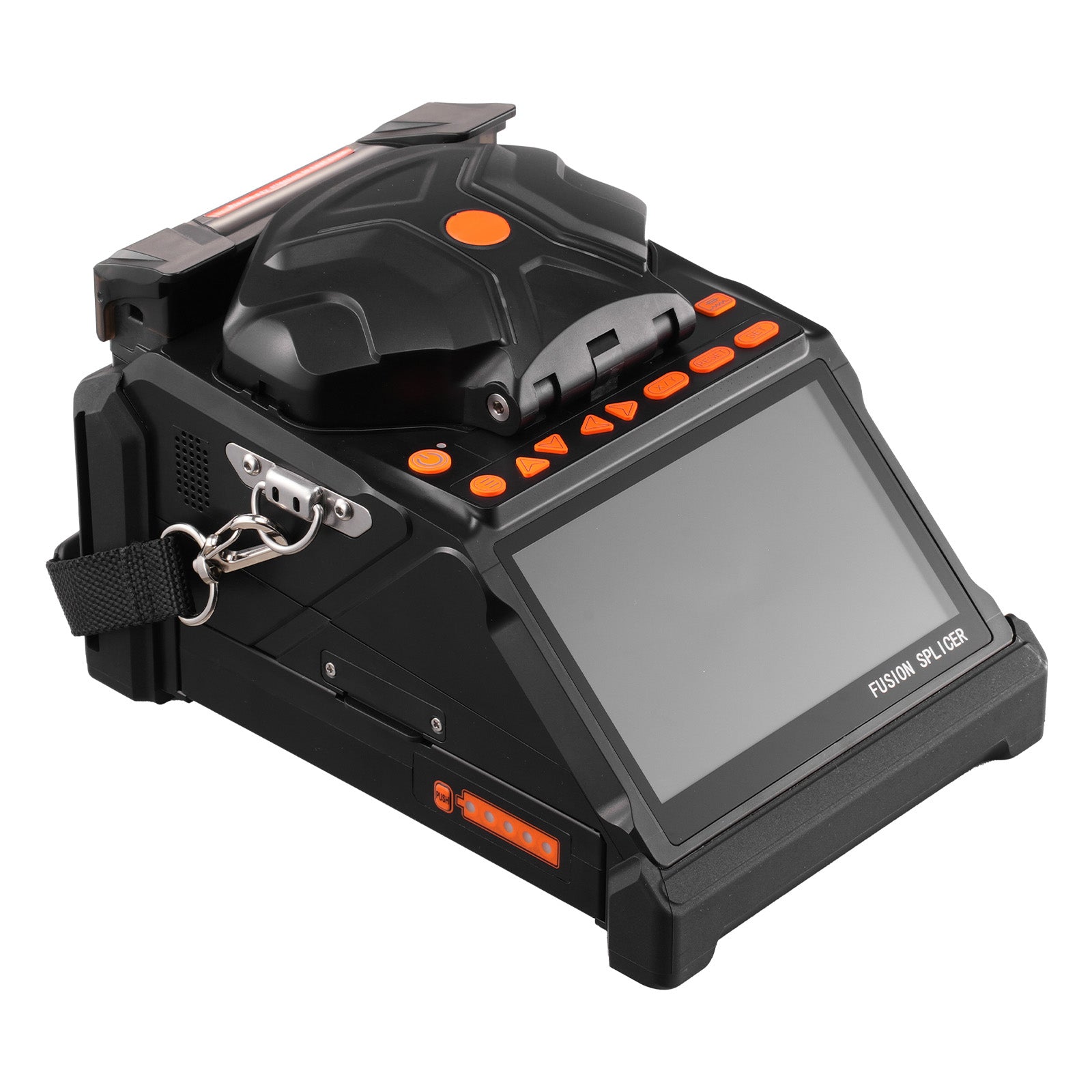 Fiber Fusion Optic Splicer 6 Motors Core & Clad Alignment 5" LCD Screen