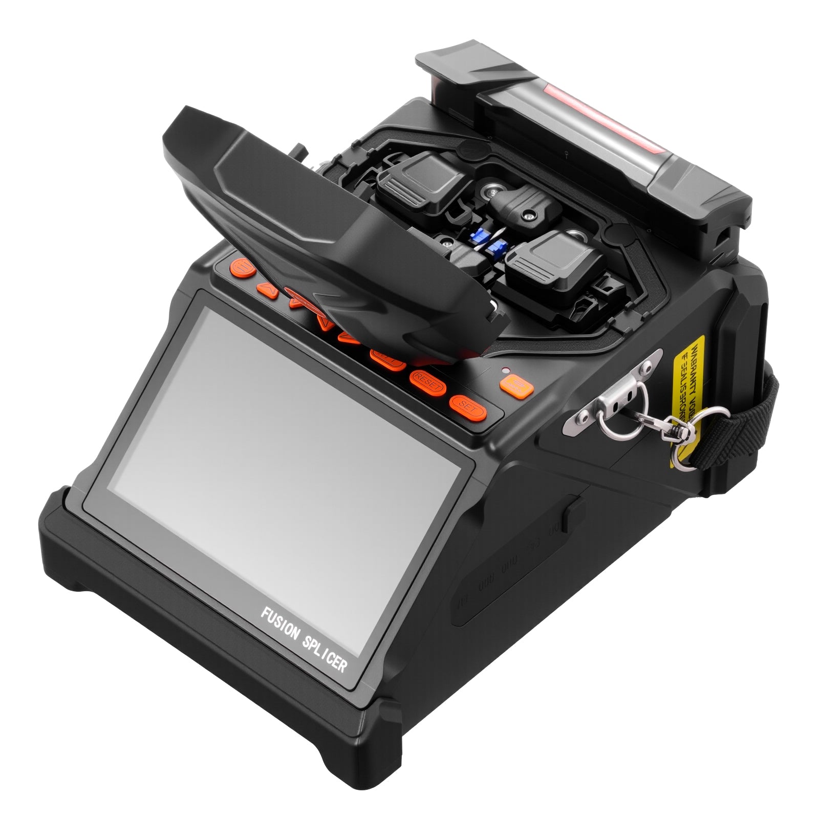 Fiber Fusion Optic Splicer 6 Motors Core & Clad Alignment 5" LCD Screen