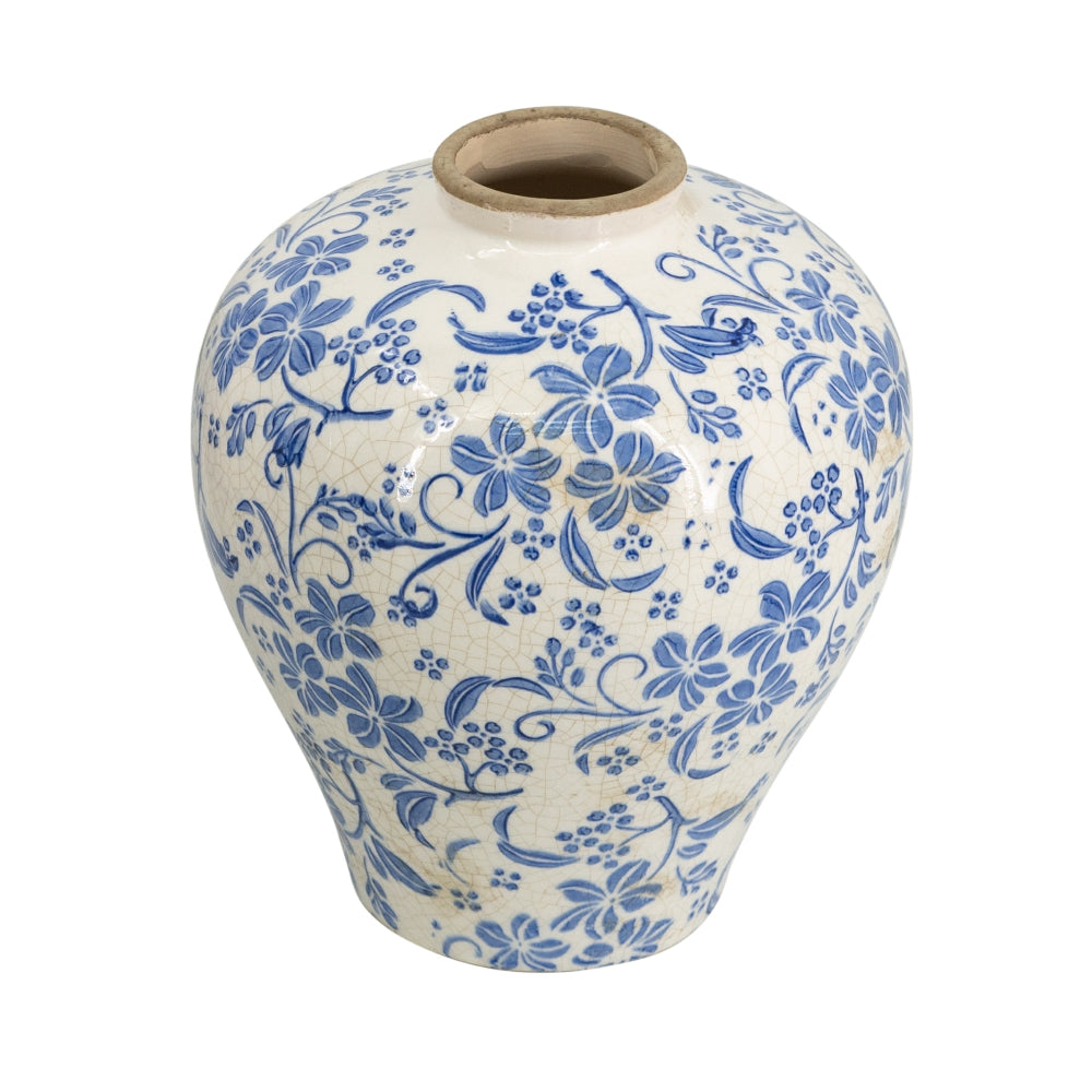 D7.7x9.1" Flower Vase with Round Design