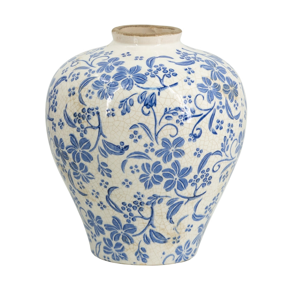D7.7x9.1" Flower Vase with Round Design