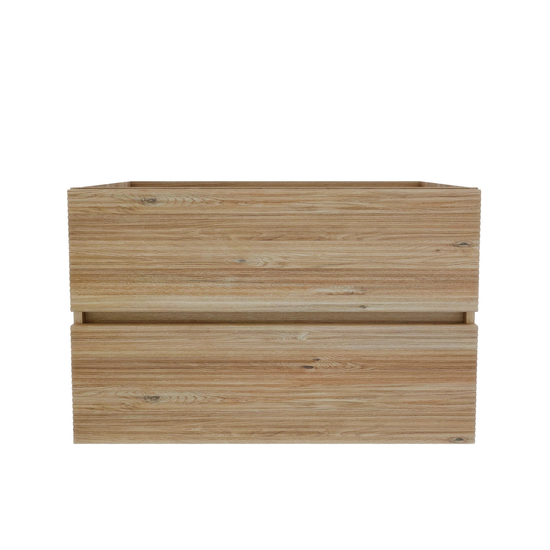 Grace 30 Rough Oak+Rough Oak Bathroom Vanity with double Soft Drawers, Wall Mounted Floating Bathroom Vanity for Modern Bathroom, KD