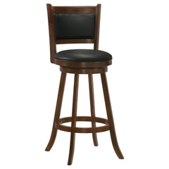 Chestnut and Black Swivel Stool (Set of 2)