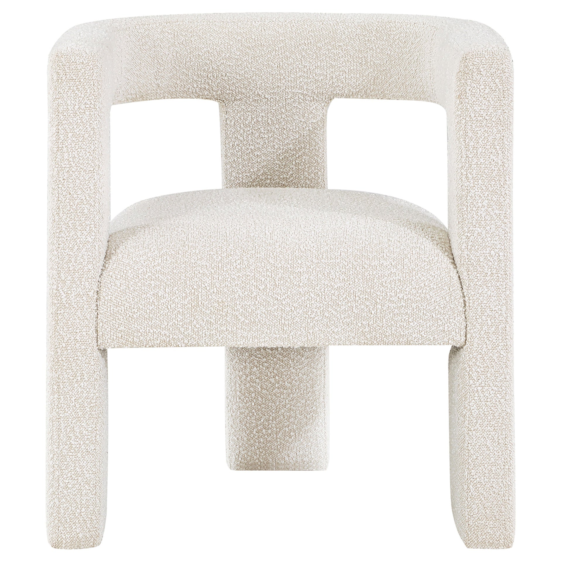 Verda White Upholstered Accent Side Chair