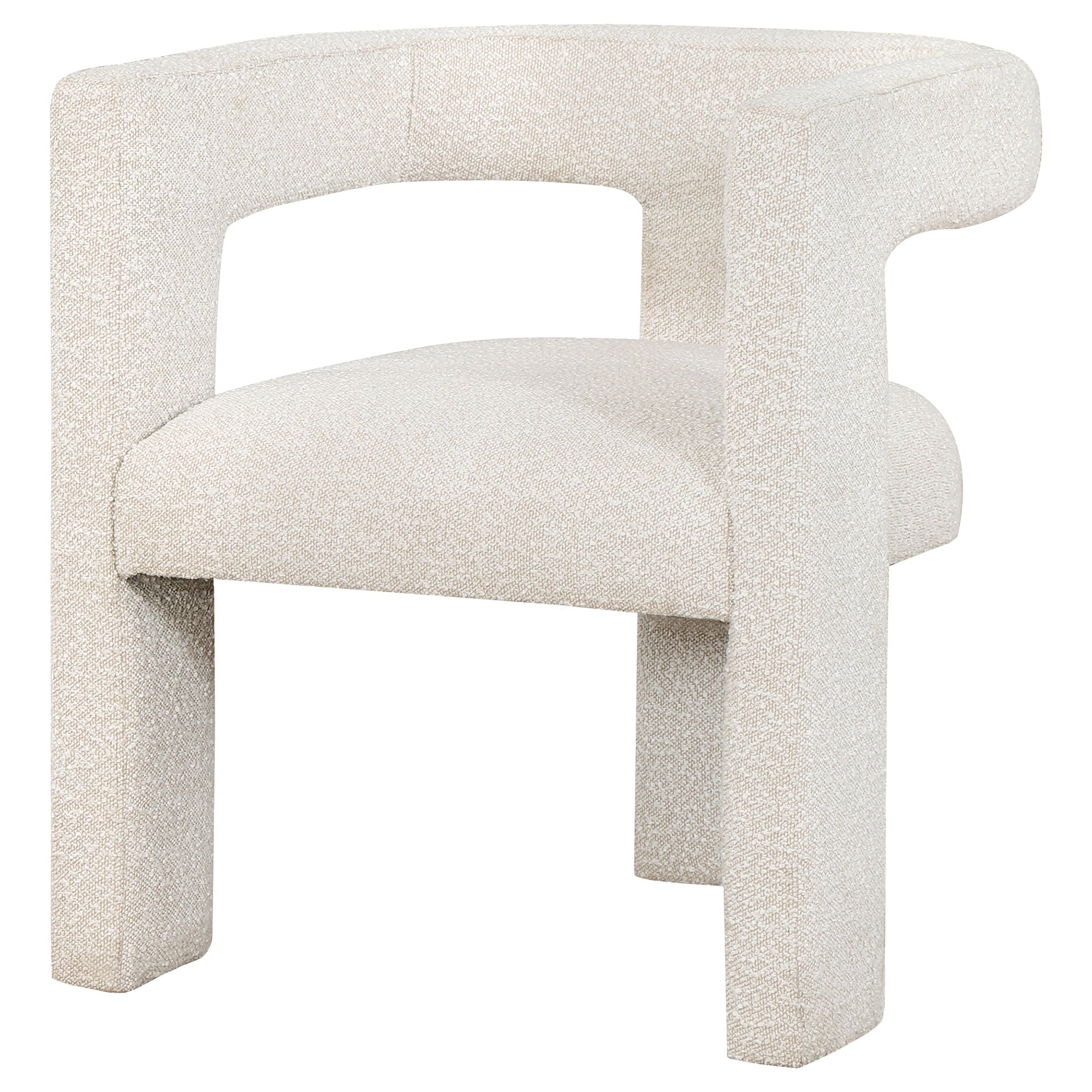Verda White Upholstered Accent Side Chair