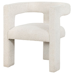 Verda White Upholstered Accent Side Chair