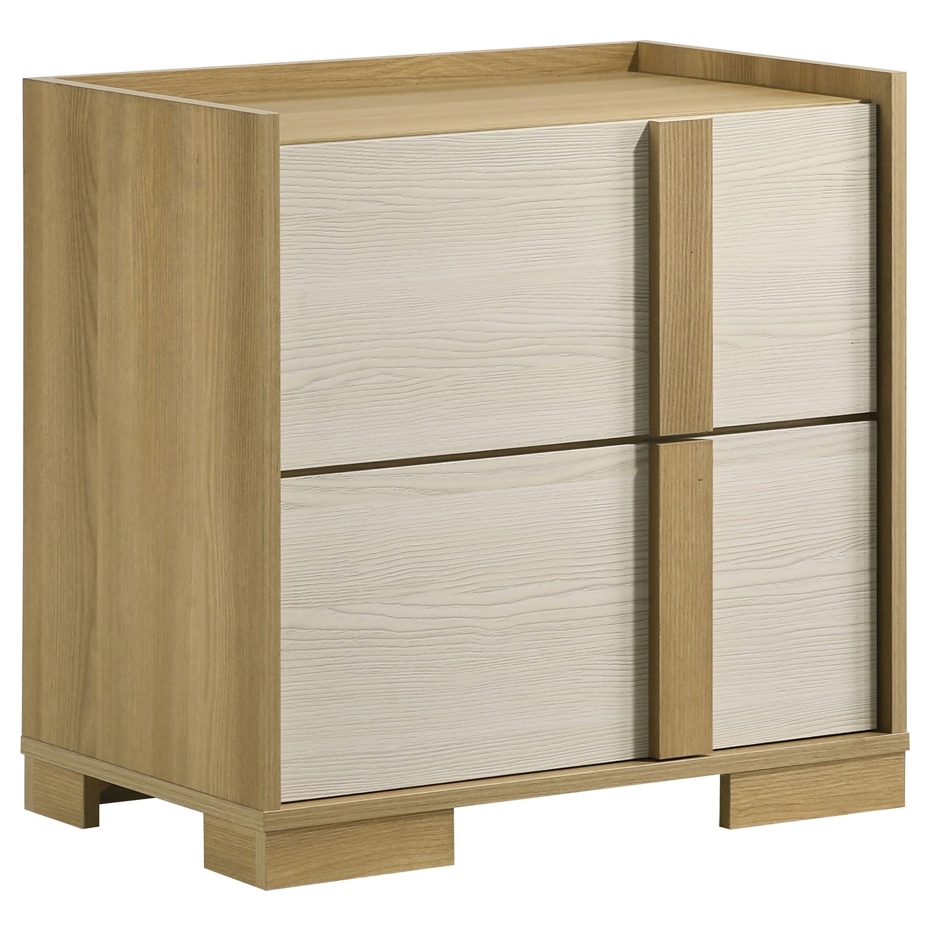 Lincoln Natural 2-drawer Nightstand Bedside Table