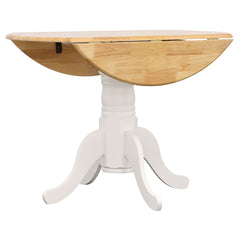 Greer Natural Brown and White 5-piece Dining Set