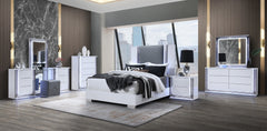MOON SMOOTH WHITE MIRROR WITH LED