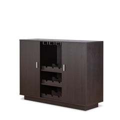 Hazen  Espresso Finish Wine Cabinet II