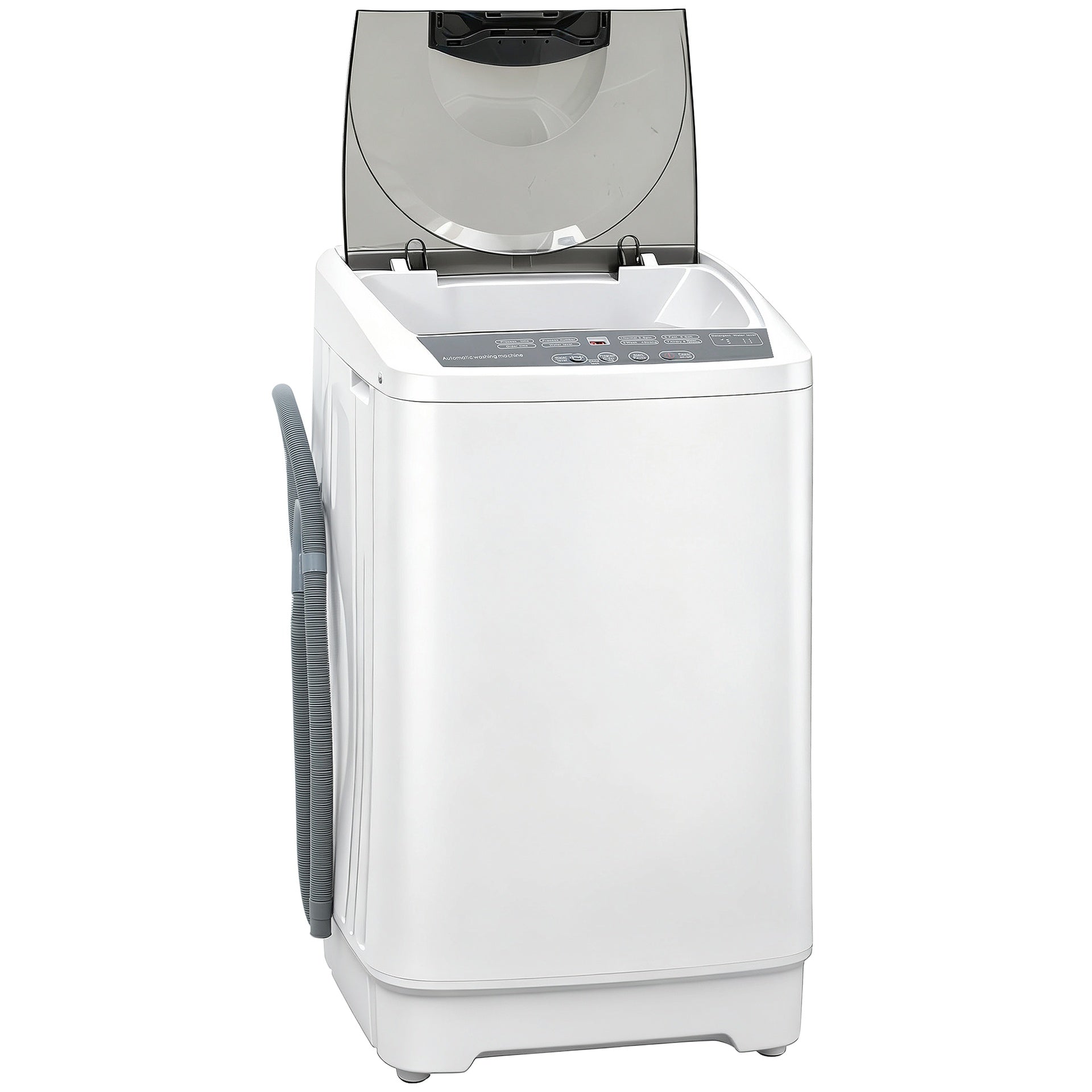Compact Washer, Portable Washing Machine, Full Automatic Washer with 8 Programs and 6 Water Levels