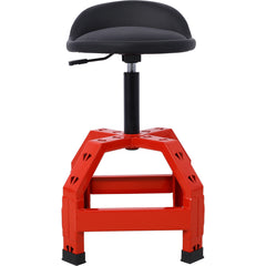 Pneumatic 360 Degree Swivel Stool, Mechanics Rolling Creeper Seat, Heavy Duty  Mechanics Stool, red