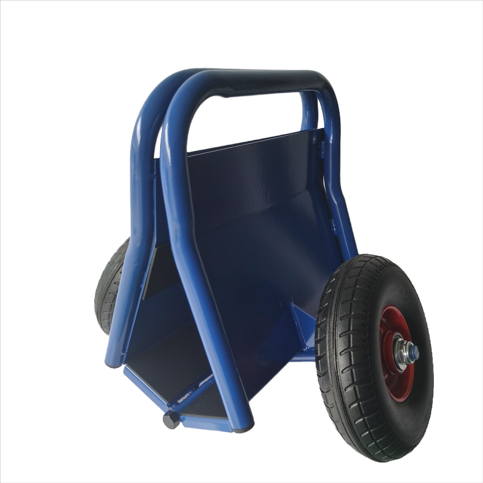 Super Weight 1000 LBS Heavy Duty Panel Dolly, Slab Dolly, Two Nice Handles, 10" Solid Rubber Tires,, All-Terrain Movement for Heavy Drywall Sheet & Door Material (Blue)