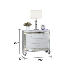 STERLING King 5 PC LED Bedroom set made with wood in Silver Color (NJ INVENTORY)