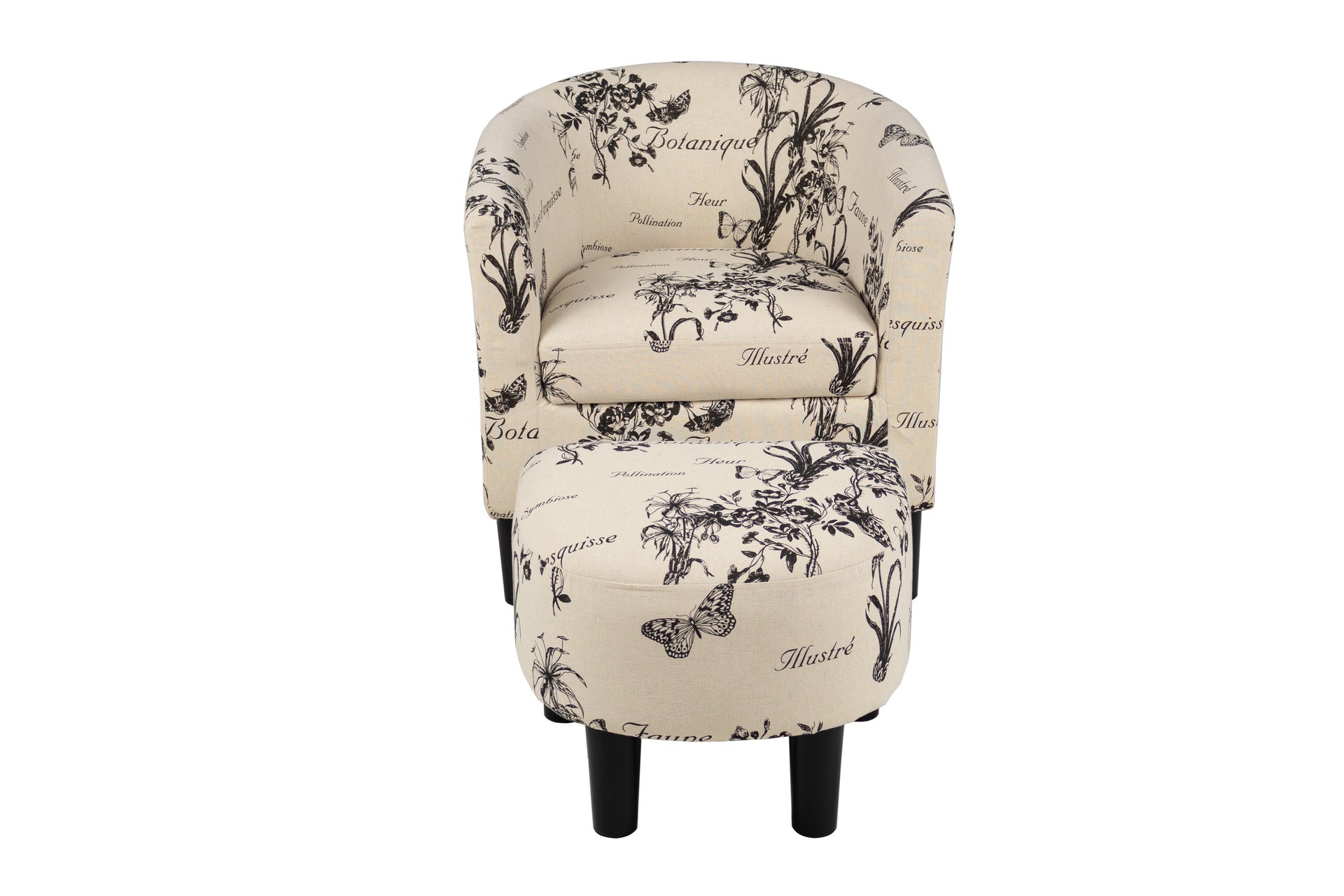 Accent Chair Chair + Ottoman