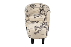 Accent Chair Chair + Ottoman