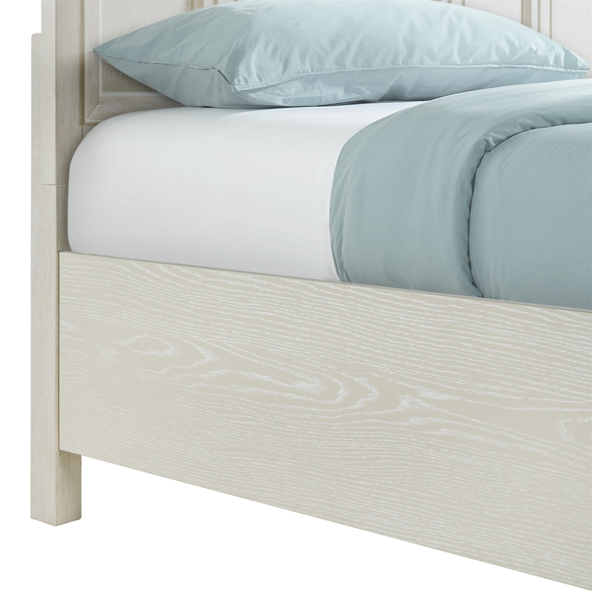 Gypsum Whitewash Queen Storage Bed