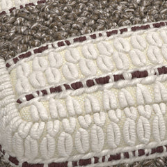 Grady - Square Pouf - Earth Tone Brown