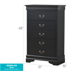 LouisPhillipe G2150-CH Chest , Black
