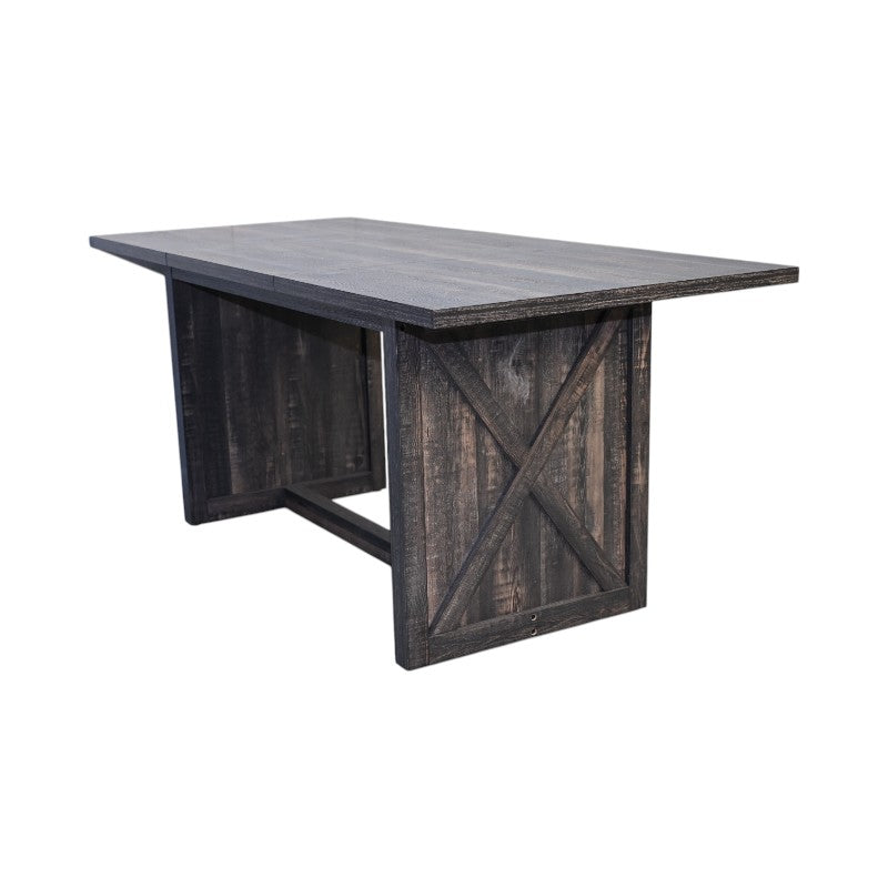 70.87" Farmhouse Large Dining Table for 6-8 People,  Rectangular Wood Dining Table, Rustic Kitchen Dinner Table with X Solid Legs for Dining Room & Living Room,  Gray