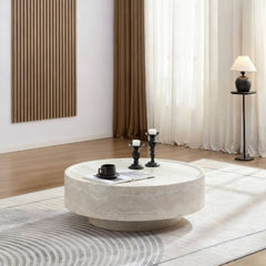 The cave's stone surface is entirely formed through precise cutting and polishing. It exhibits a natural weathering effect in a beige color.