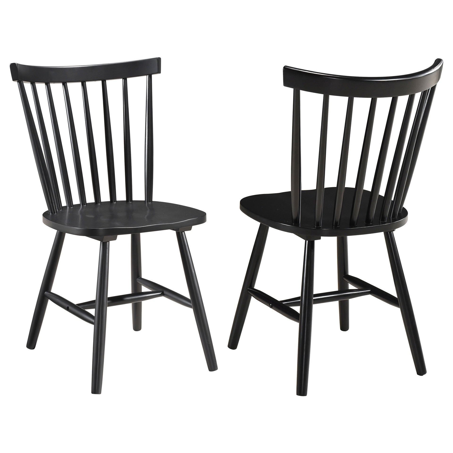 Hayward Black Wood Dining Side Chair (Set of 2)