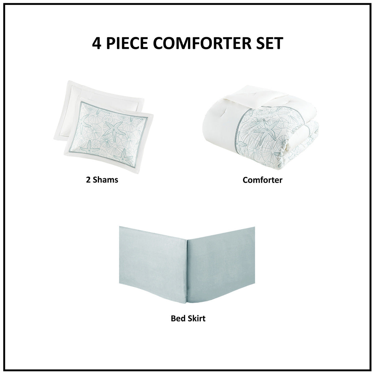 Comforter Set White Full