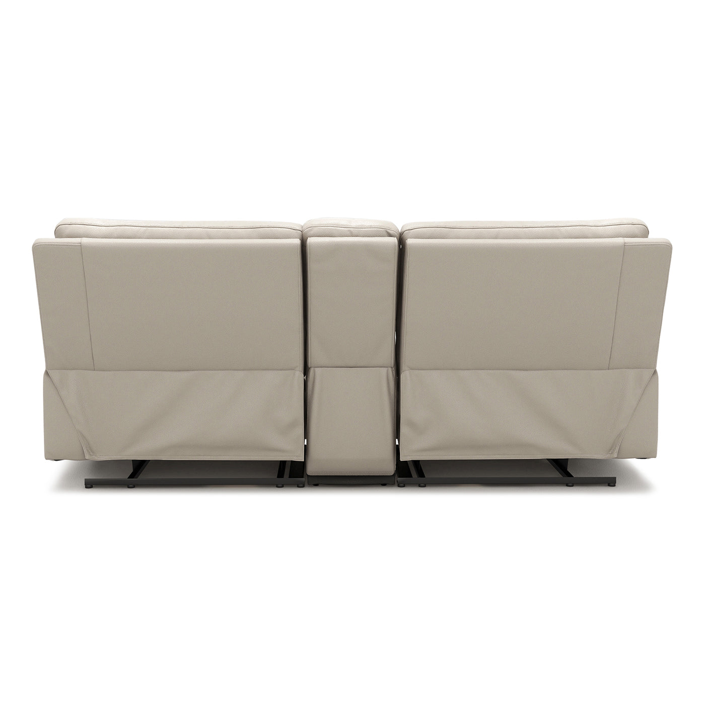 Malibu 79" Modern Power Motion 3-Piece Reclining Loveseat Sofa with Cup Holders, Cream Taupe Beige