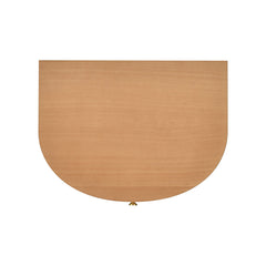 Valentine 24" 2-Drawer Storage Side Table, Natural Brown Beech Wood
