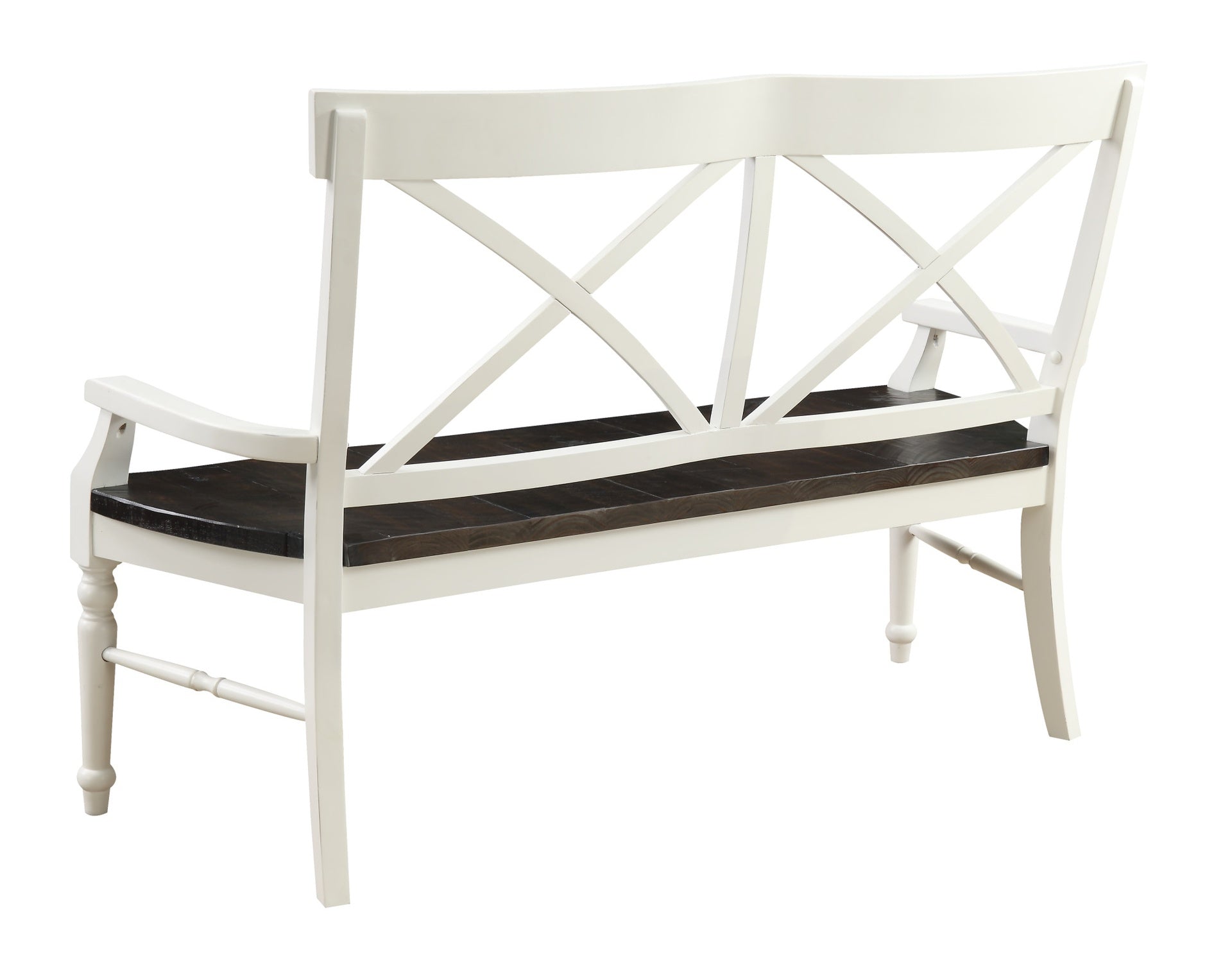 Wallace & Bay Mountina Brown And White Bench